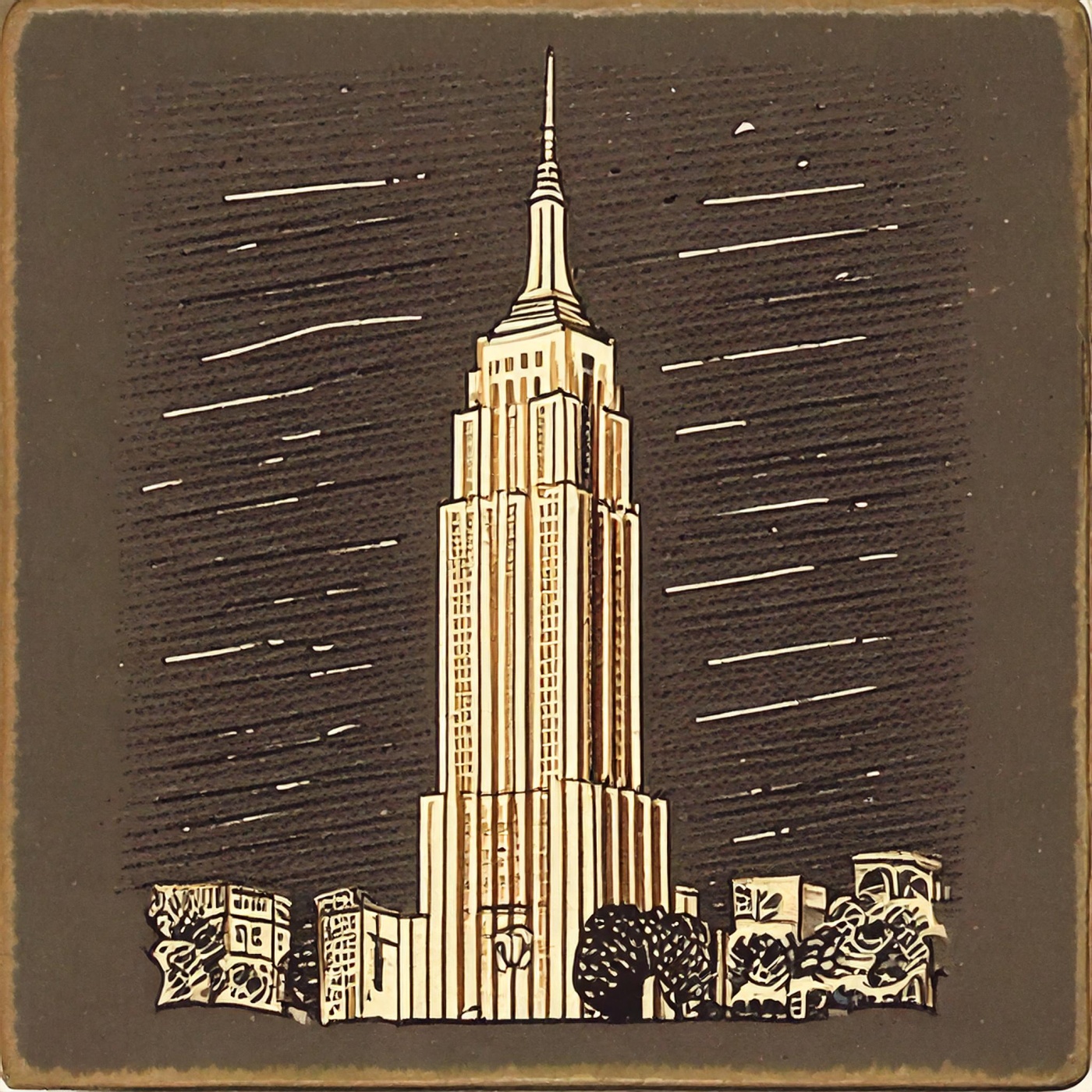 Het empire state building heeft een eigen visuele identiteit